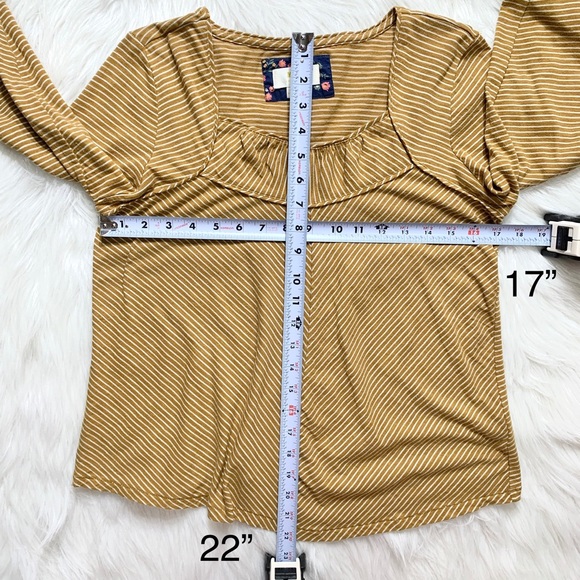 SOLD-Anthropologie Striped Pullover Knit Top - Picture 8 of 8